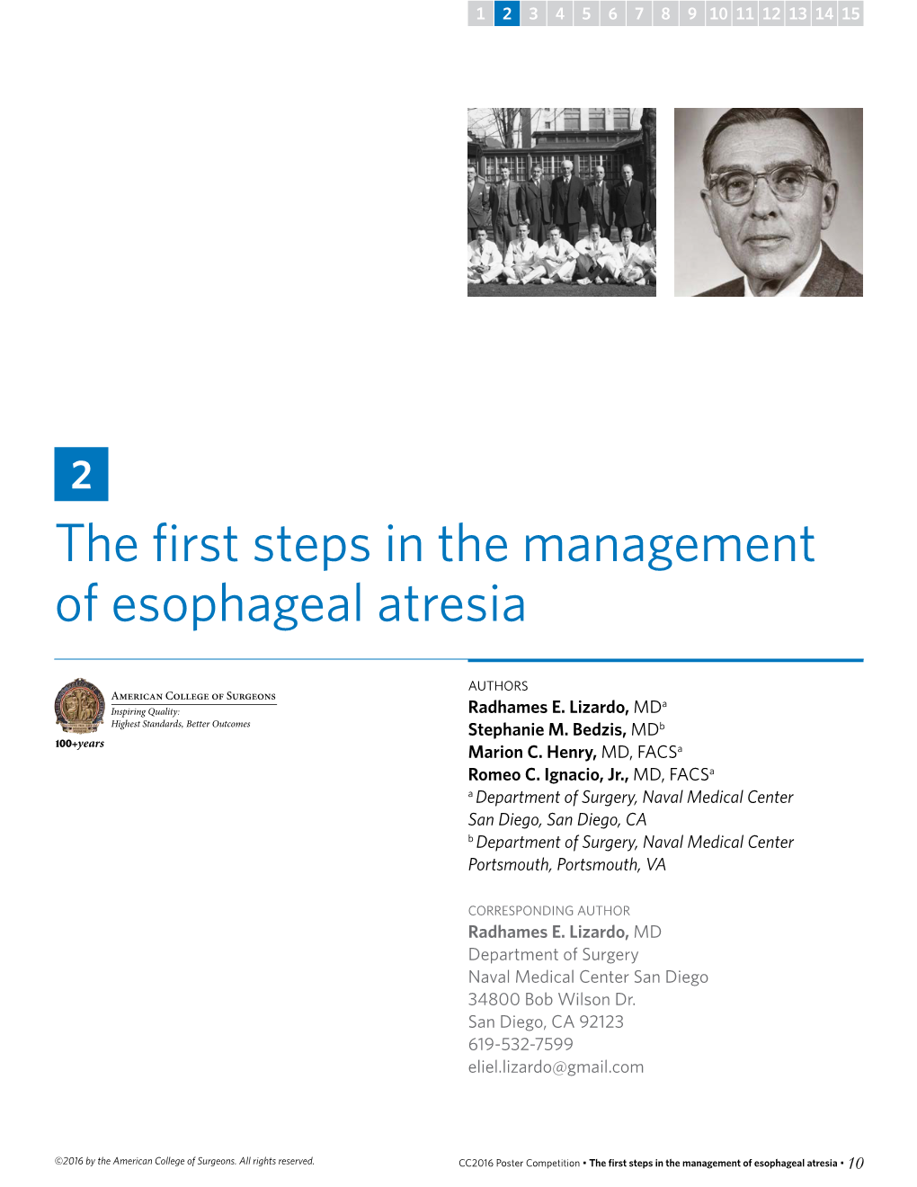 The First Steps in the Management of Esophageal Atresia