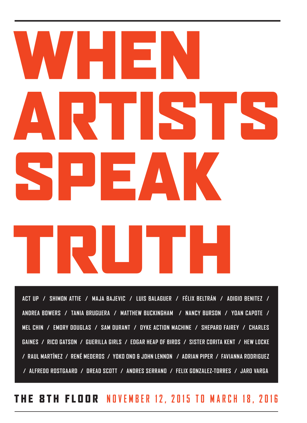 When Artists Speak Truth…