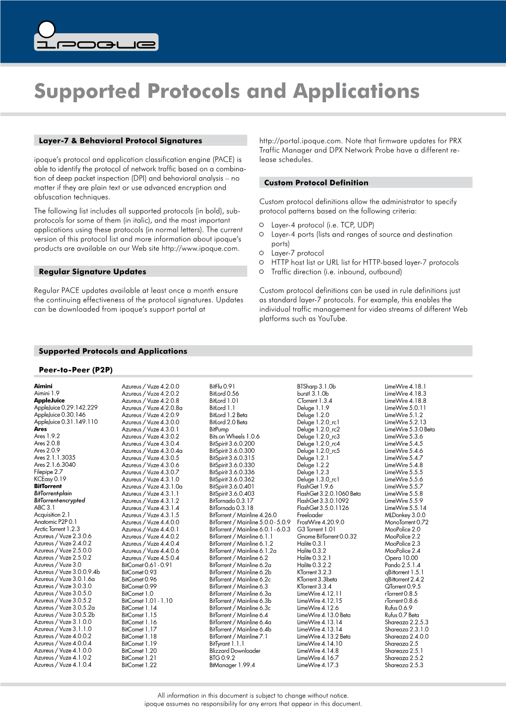 PRX Traffic Manager Datasheet