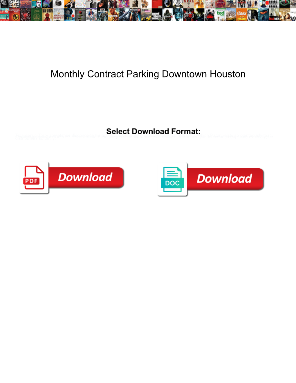 Monthly Contract Parking Downtown Houston