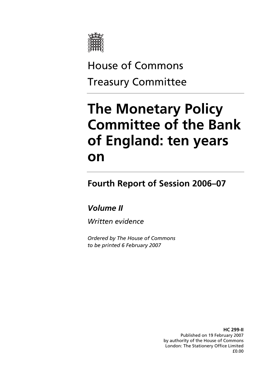 The Monetary Policy Committee of the Bank of England: Ten Years On