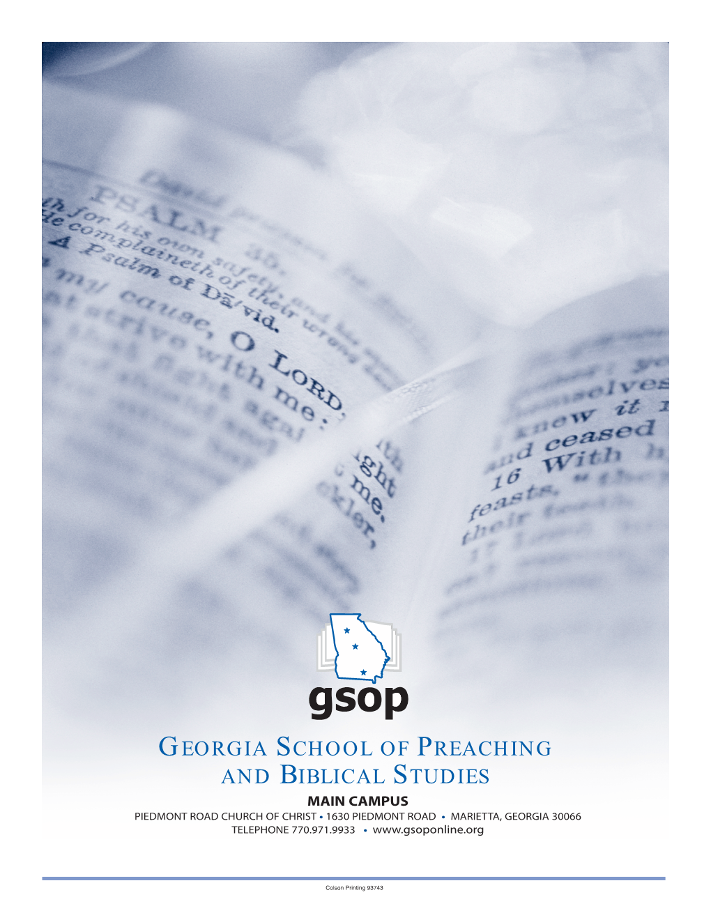 Georgia School of Preaching and Biblical Studies