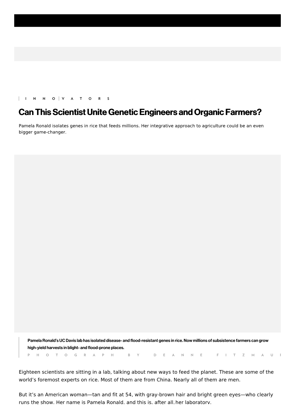Can This Scientist Unite Genetic Engineers and Organic Farmers?