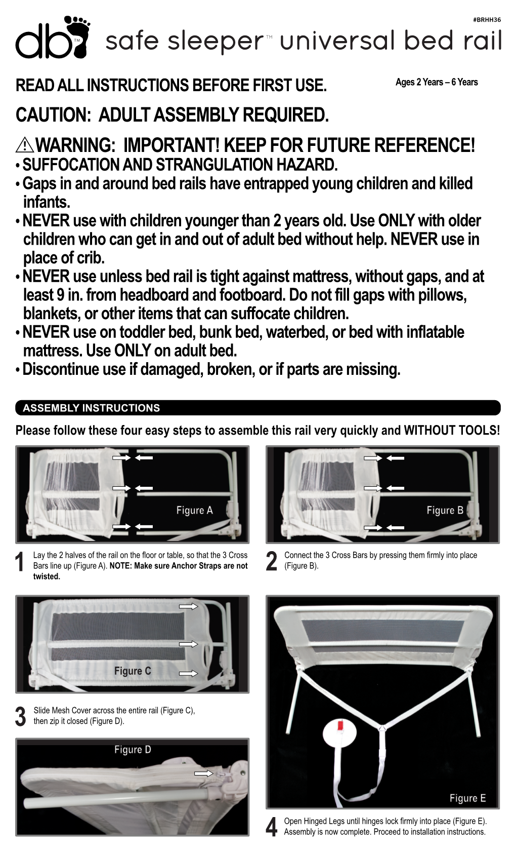 Safe Sleeper™ Universal Bed Rail