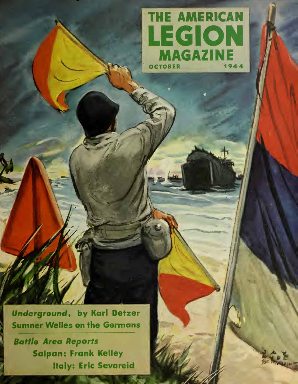 The American Legion Magazine [Volume 37, No. 4 (October 1944)]