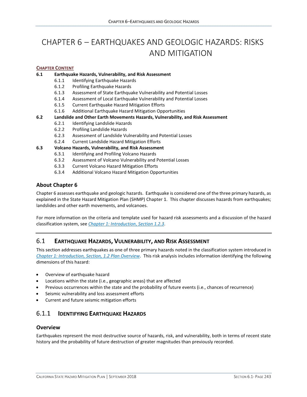 Earthquakes and Geologic Hazards