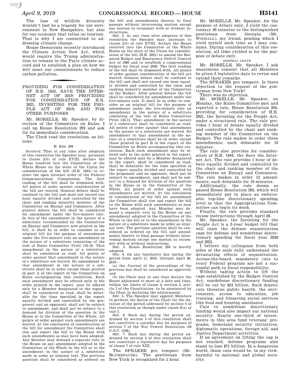 Congressional Record—House H3141