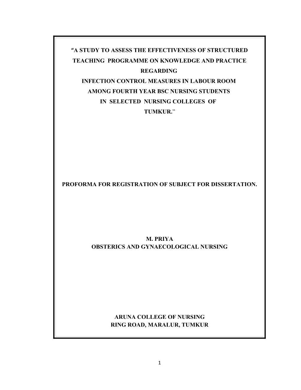 A Study to Assess the Effectiveness of Structured Teaching Programme on Knowledge And s1