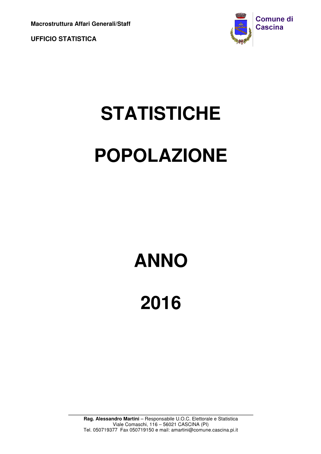 Statistiche 2016