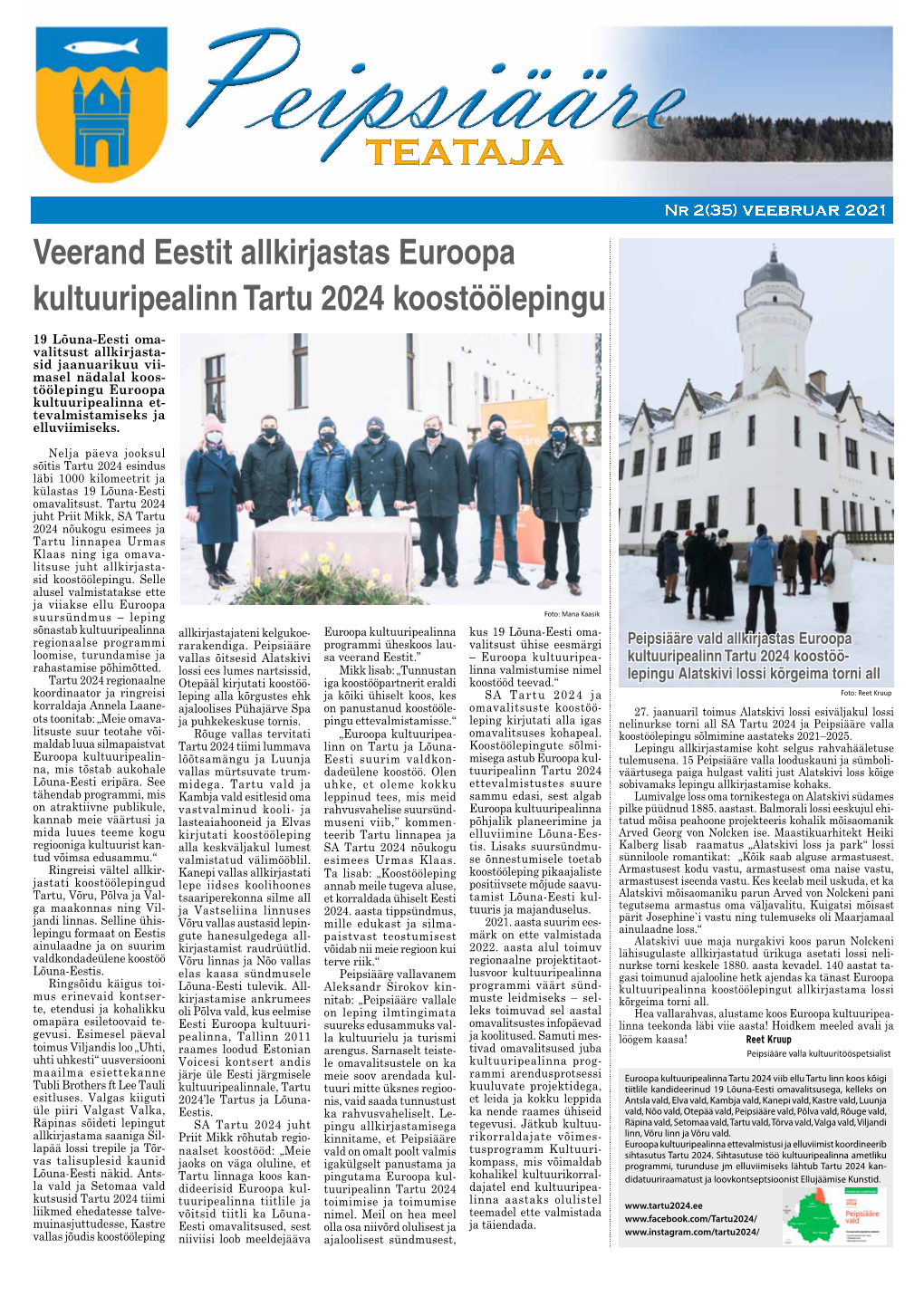 Veerand Eestit Allkirjastas Euroopa Kultuuripealinn Tartu 2024 Koostöölepingu