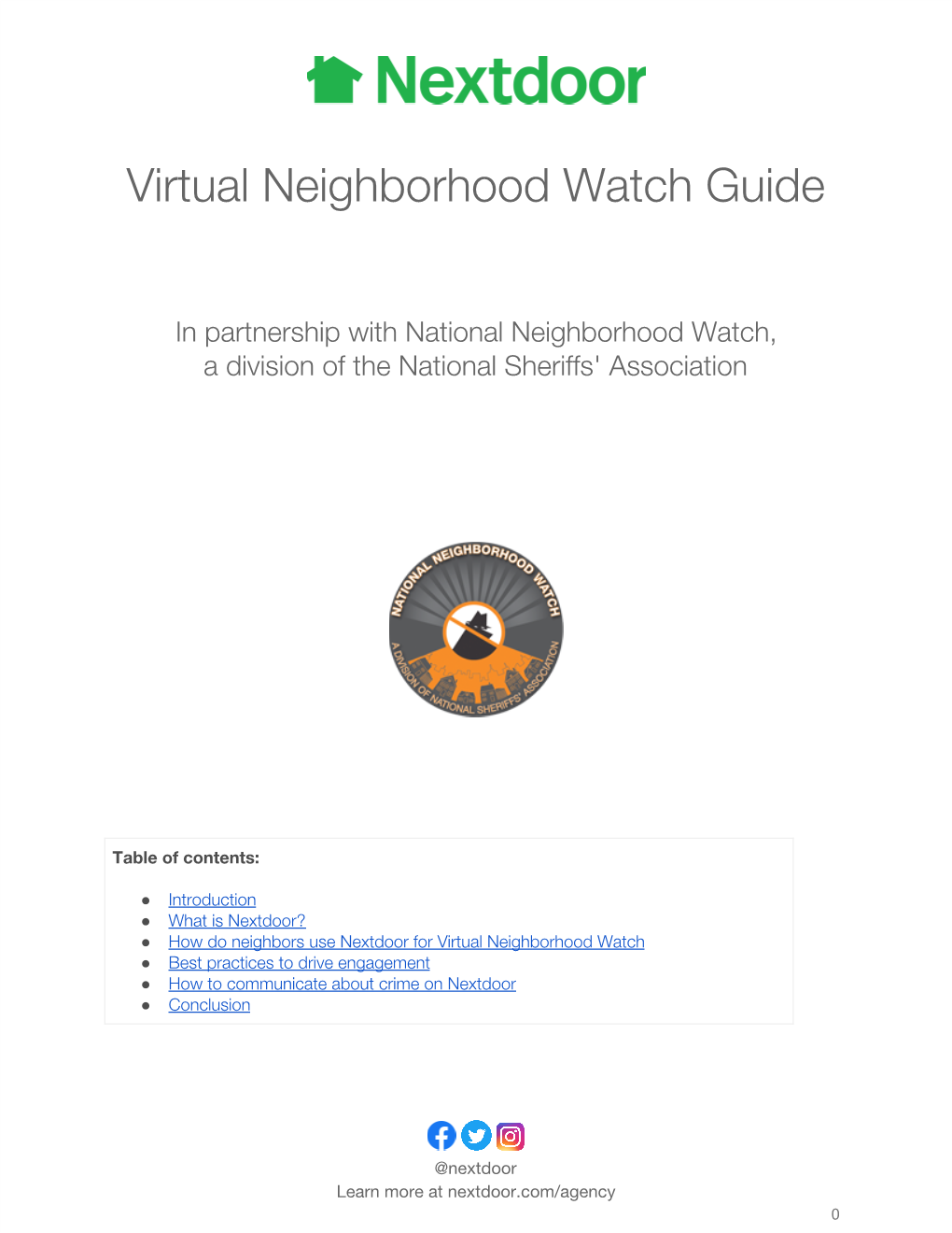 Nextdoor Virtual Neighborhood Watch Guide