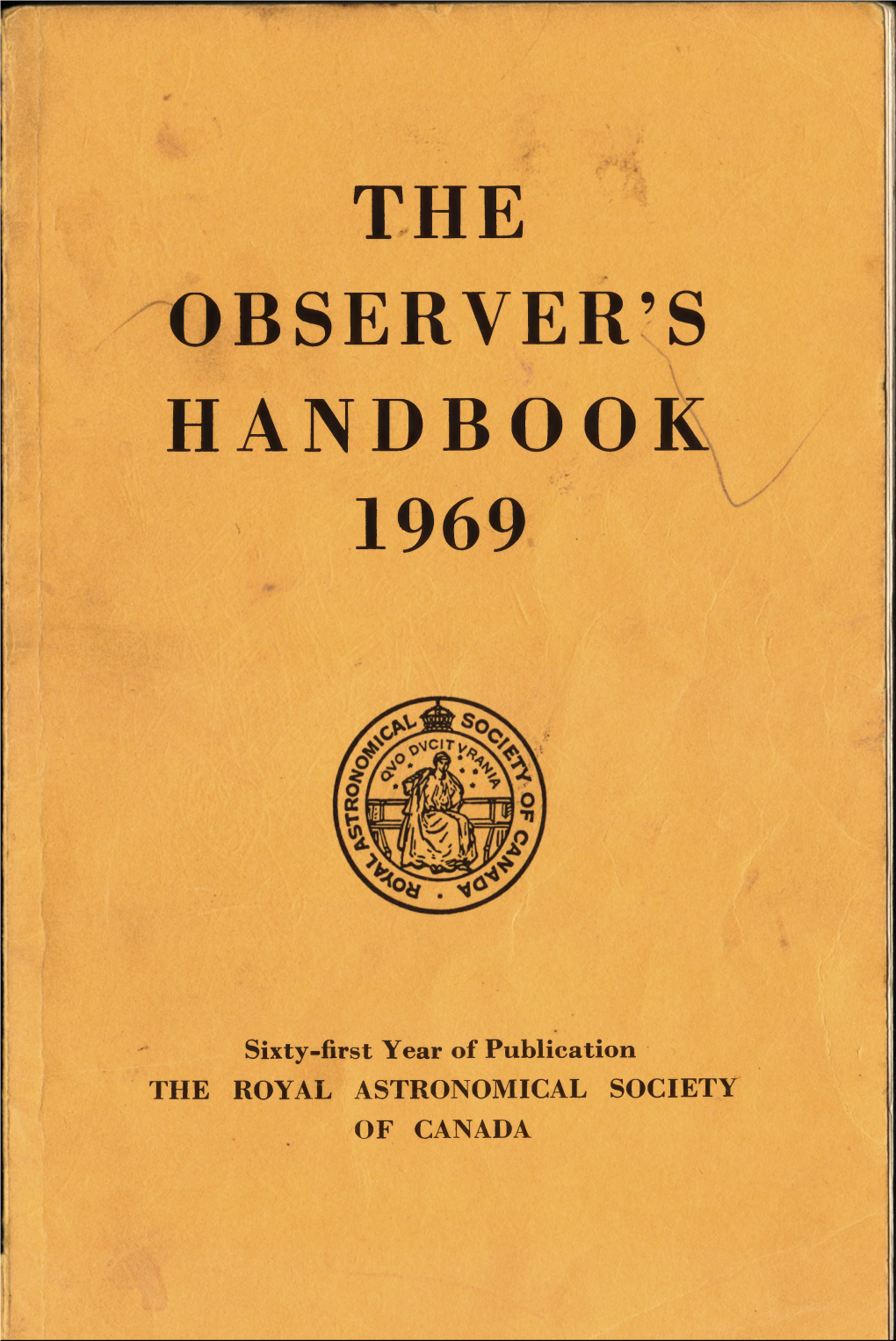 Observer's Handbook 1969