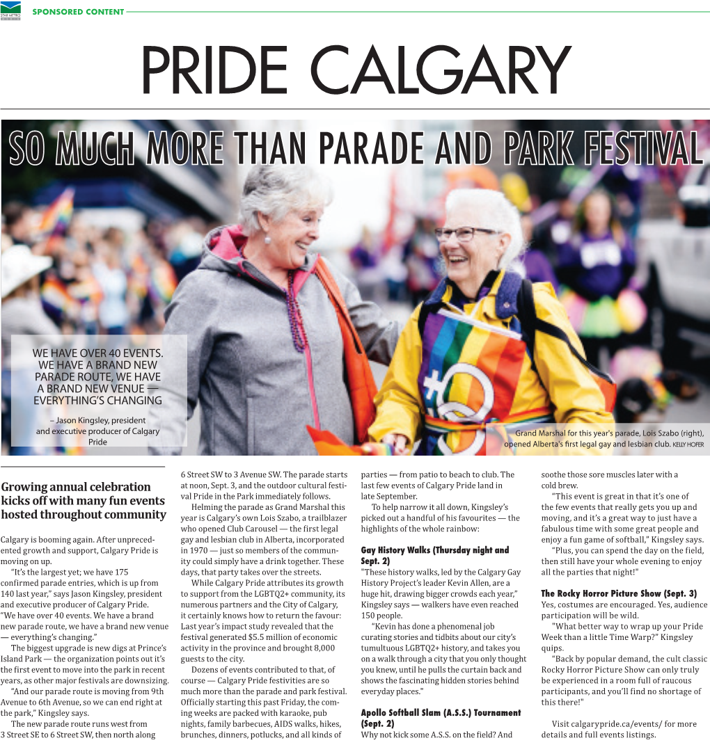Pride Calgary Raises Funds So Much More Than Parade and Park Festival for School