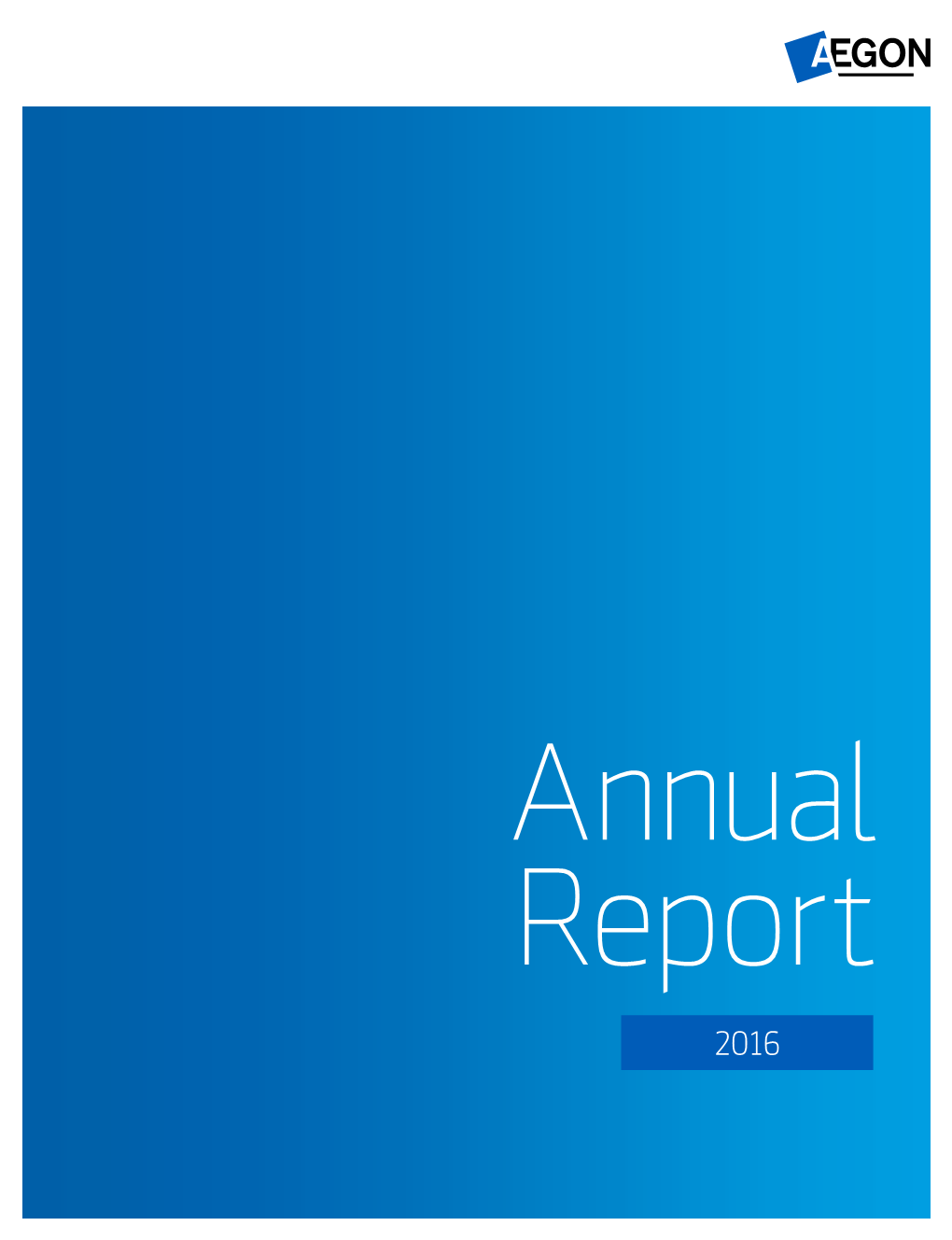 Aegon Annual Report 2016