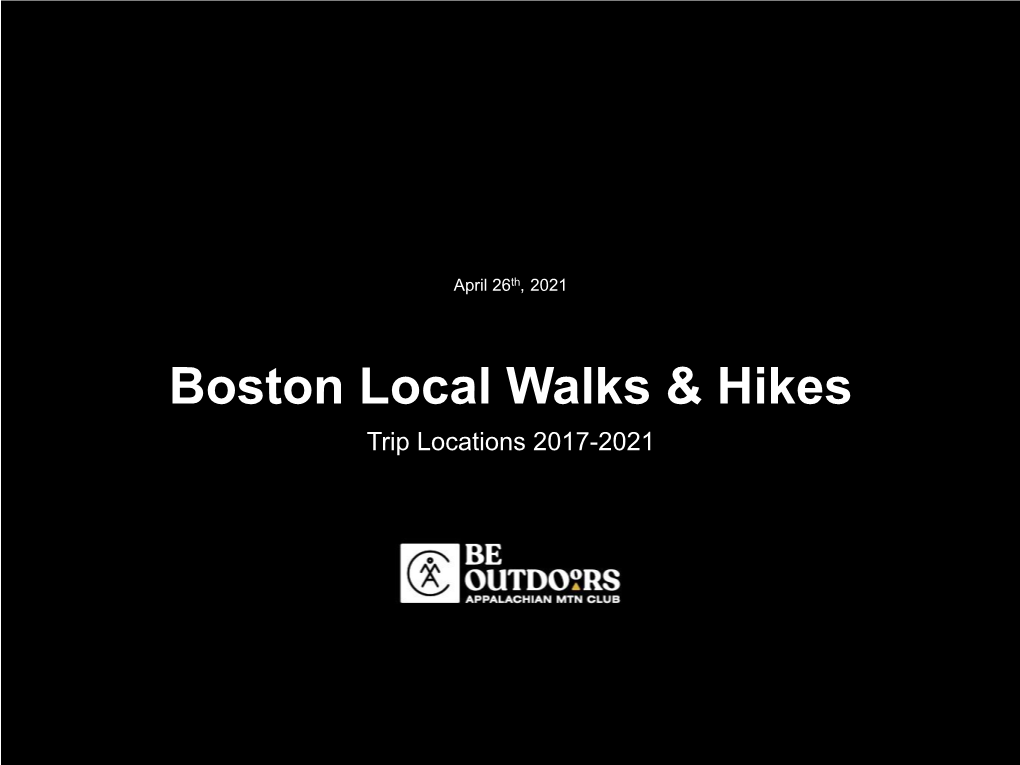 Local Walks & Hikes – Trip Locations