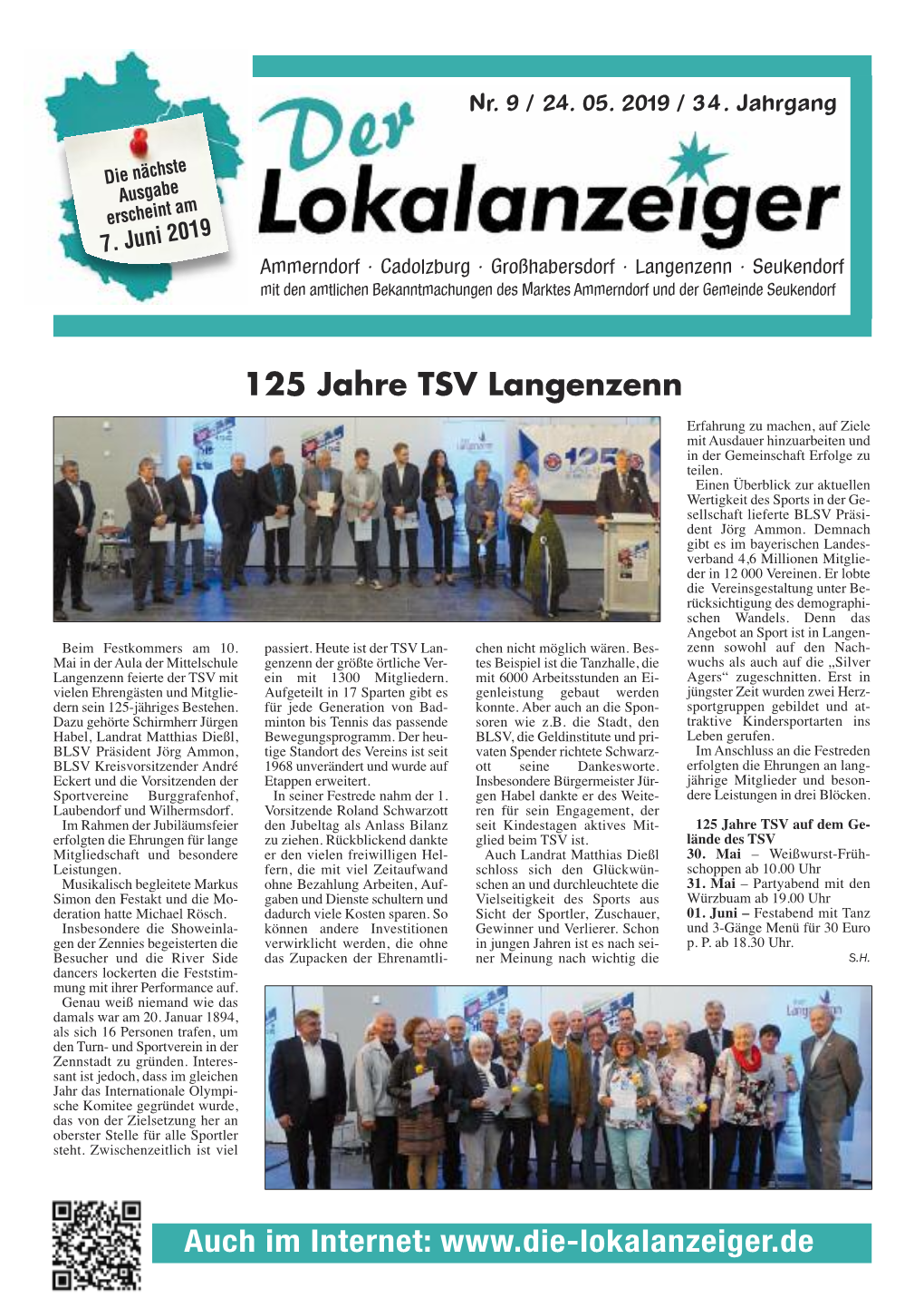 Auch Im Internet: 125 Jahre TSV Langenzenn