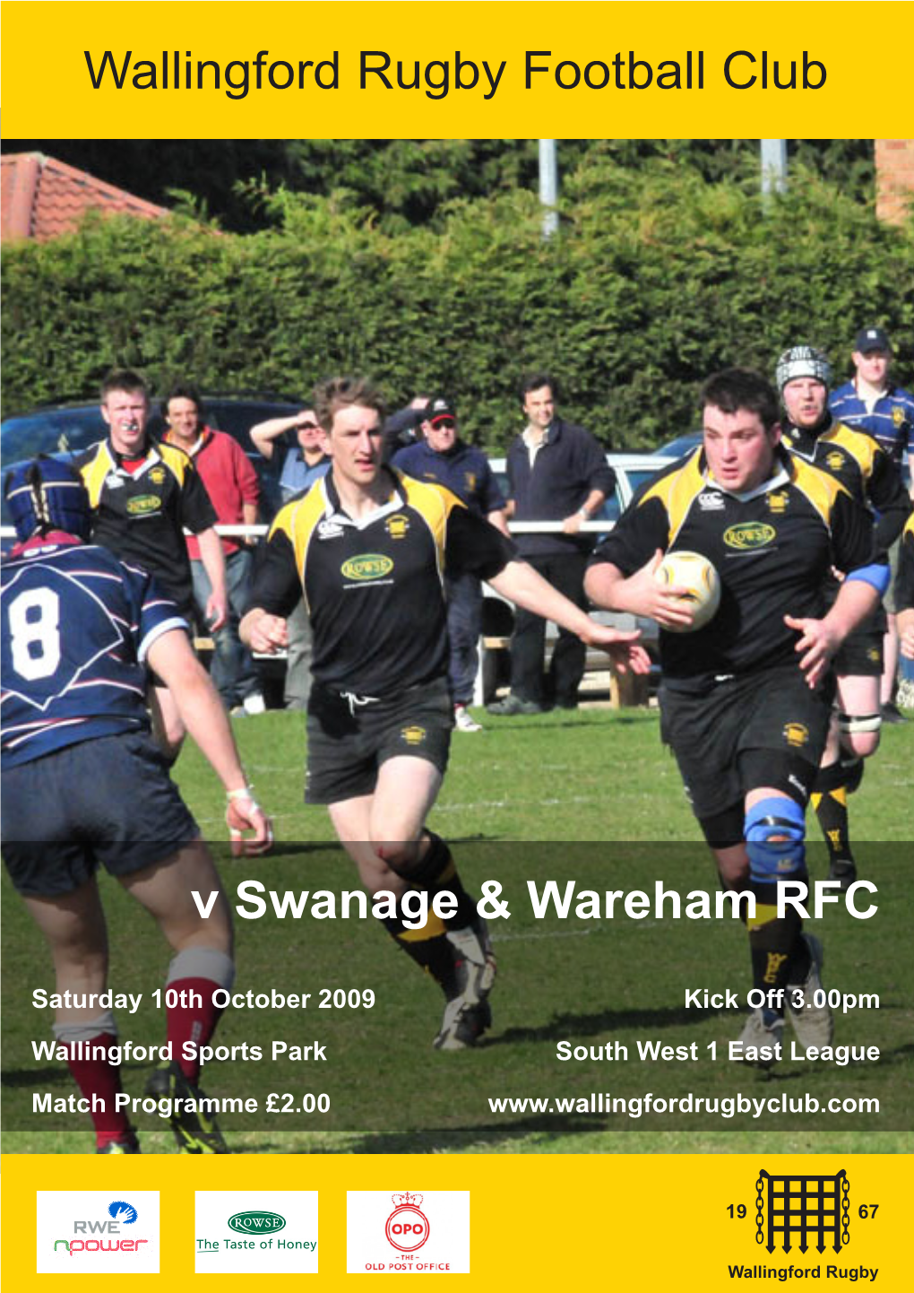 V Swanage & Wareham RFC Wallingford Rugby Football Club
