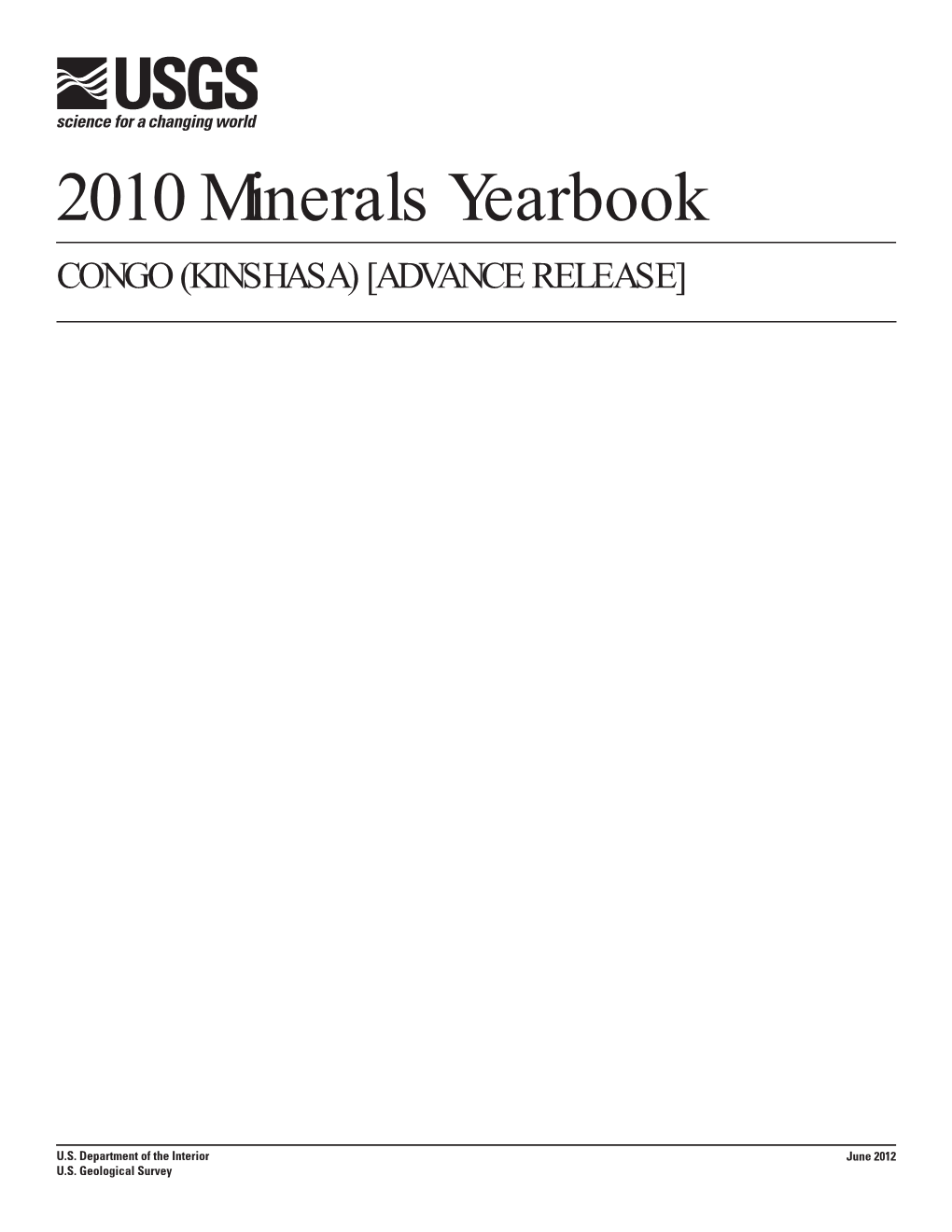 The Mineral Industry of Congo (Kinshasa) in 2010