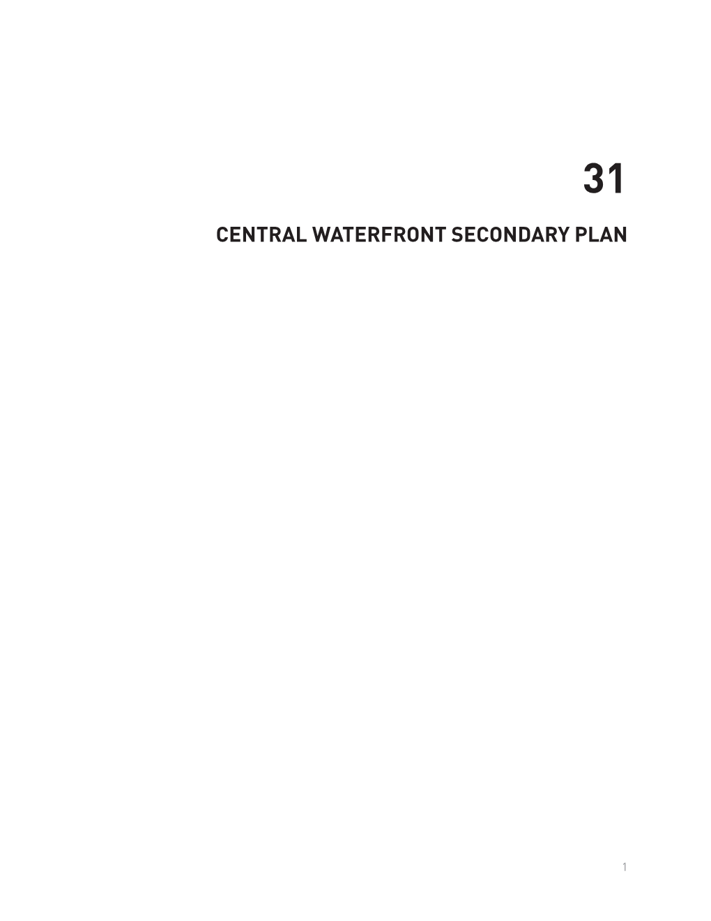 Central Waterfront Secondary Plan