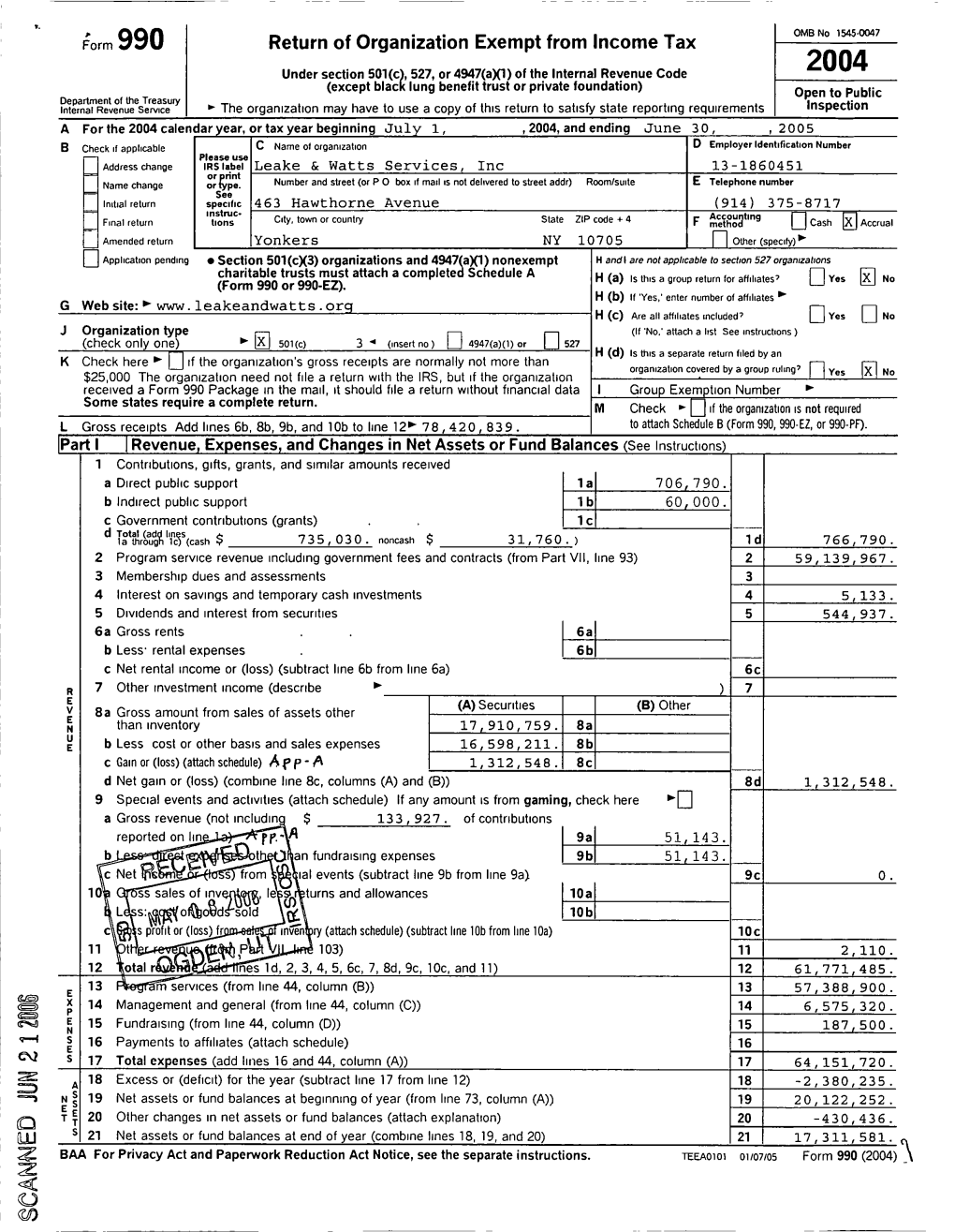 Return of Organization Exempt from Income