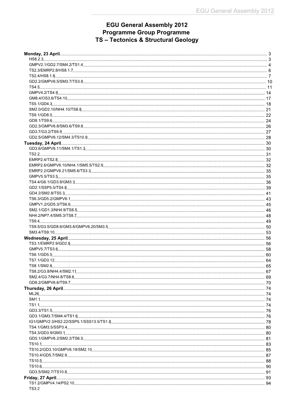 Tectonics & Structural Geology