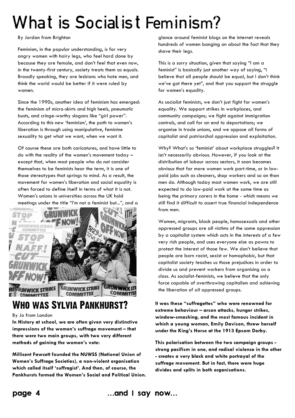 What Is Socialist Feminism?
