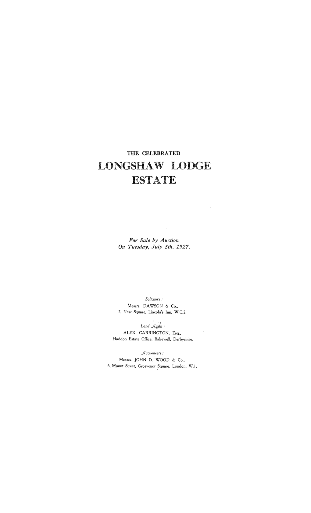 Longshaw Lodge Estate