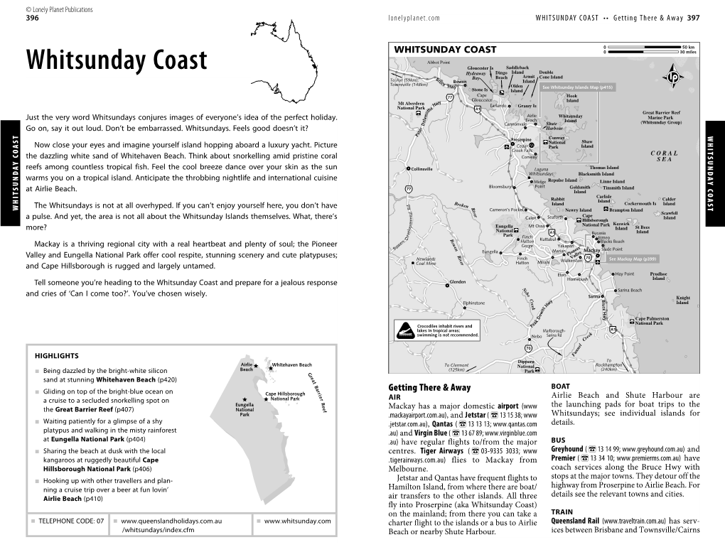 WHITSUNDAY COAST © Lonelyplanetpublications and Criesof‘Can Icometoo?’.You’Ve Chosenwisely