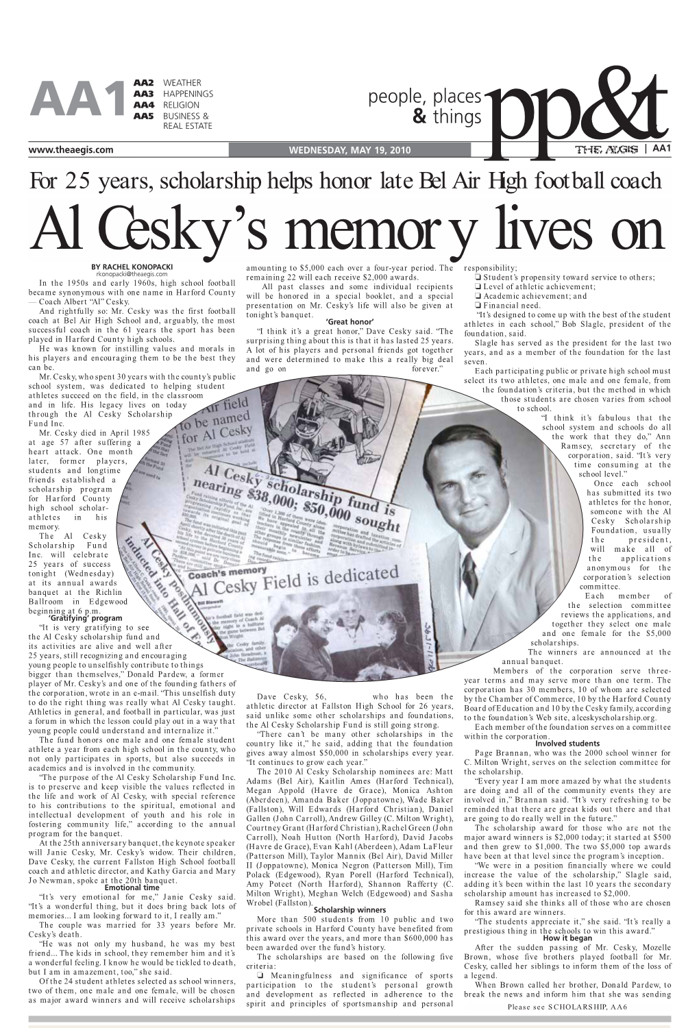 Al Cesky's Memory Lives On