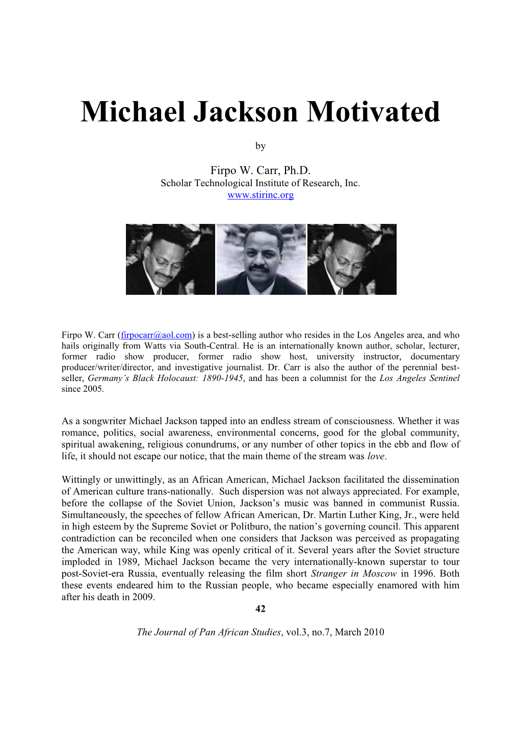 Michael Jackson Motivated