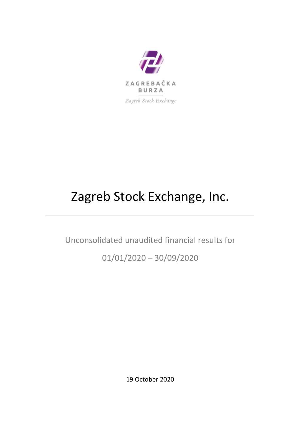 Zagreb Stock Exchange, Inc