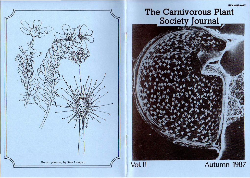The Carnivorous Plant Society Journal