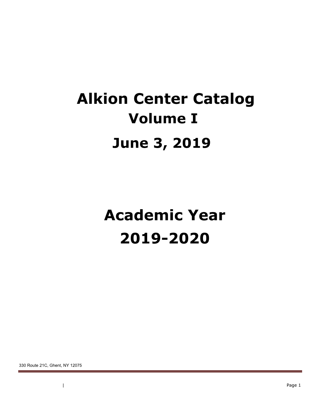 Course Catalog