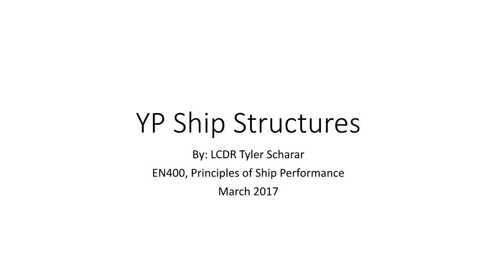 YP Ship Structures