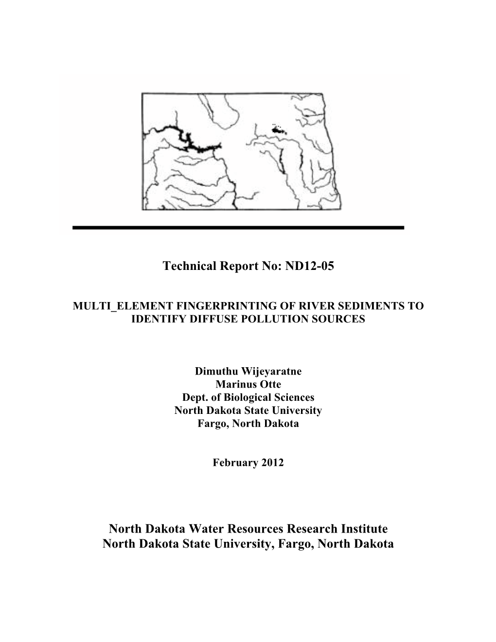 Technical Report No: ND12-05 Multi-Element Fingerprinting Of