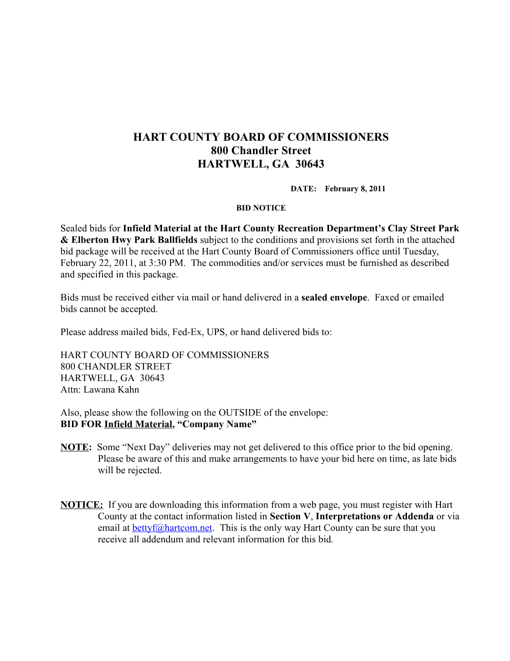 Hart County Public Works