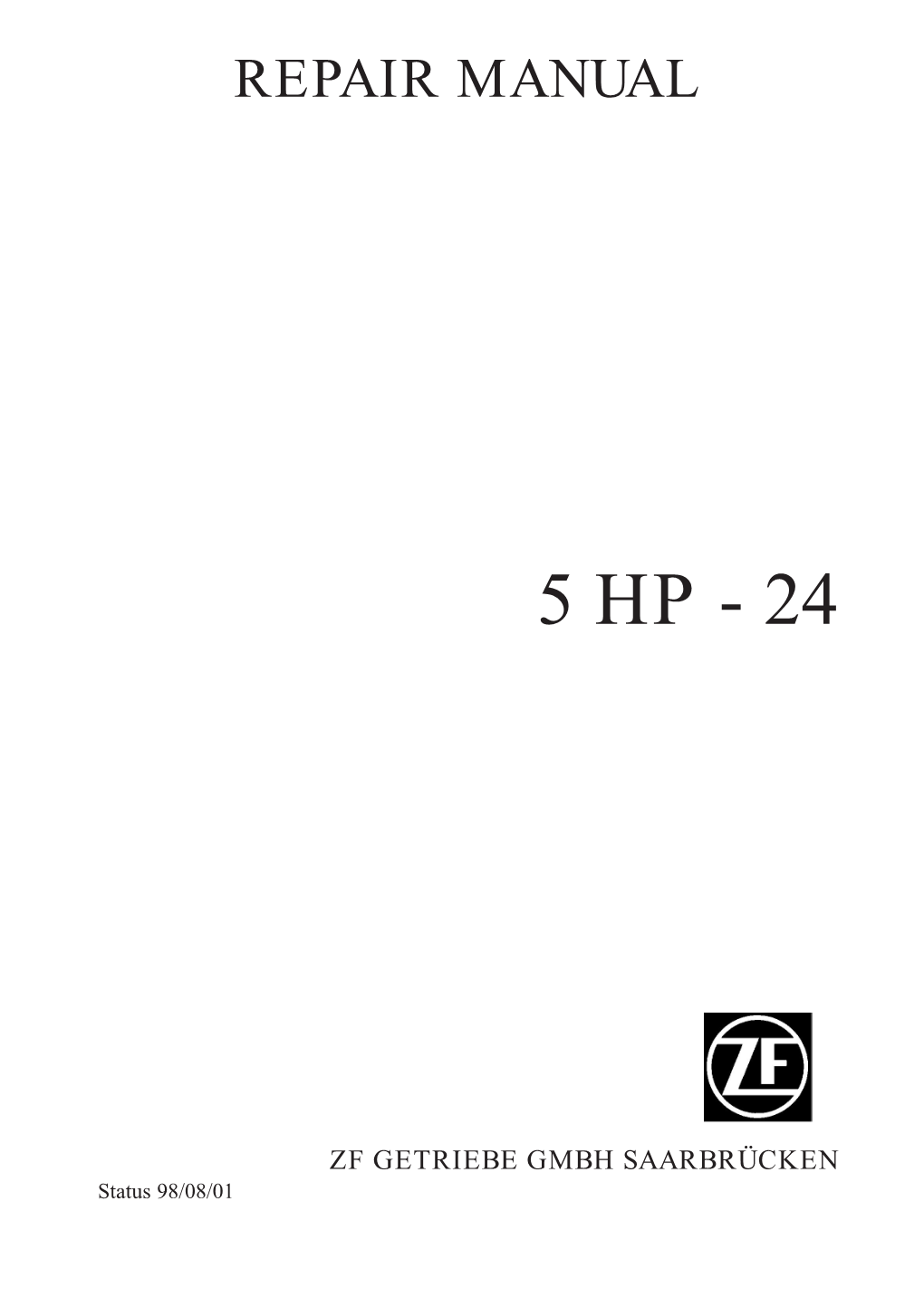 Repair Manual 5HP24