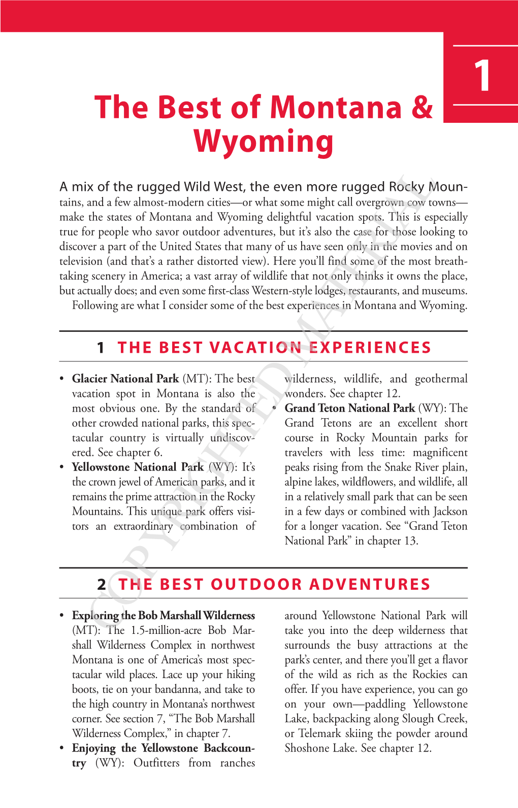 The Best of Montana & Wyoming