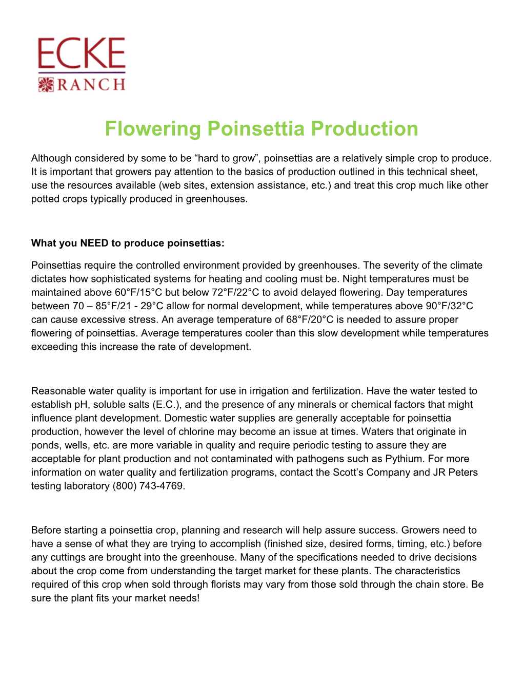 What You NEED to Produce Poinsettias