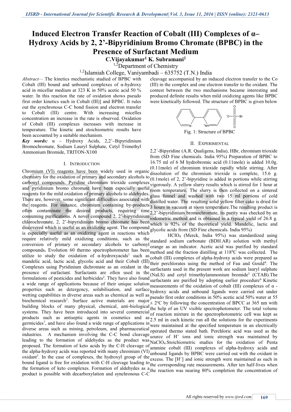 International Journal for Scientific Research & Development