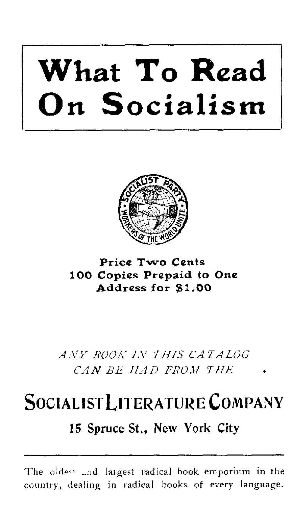 What to Read on Socialism