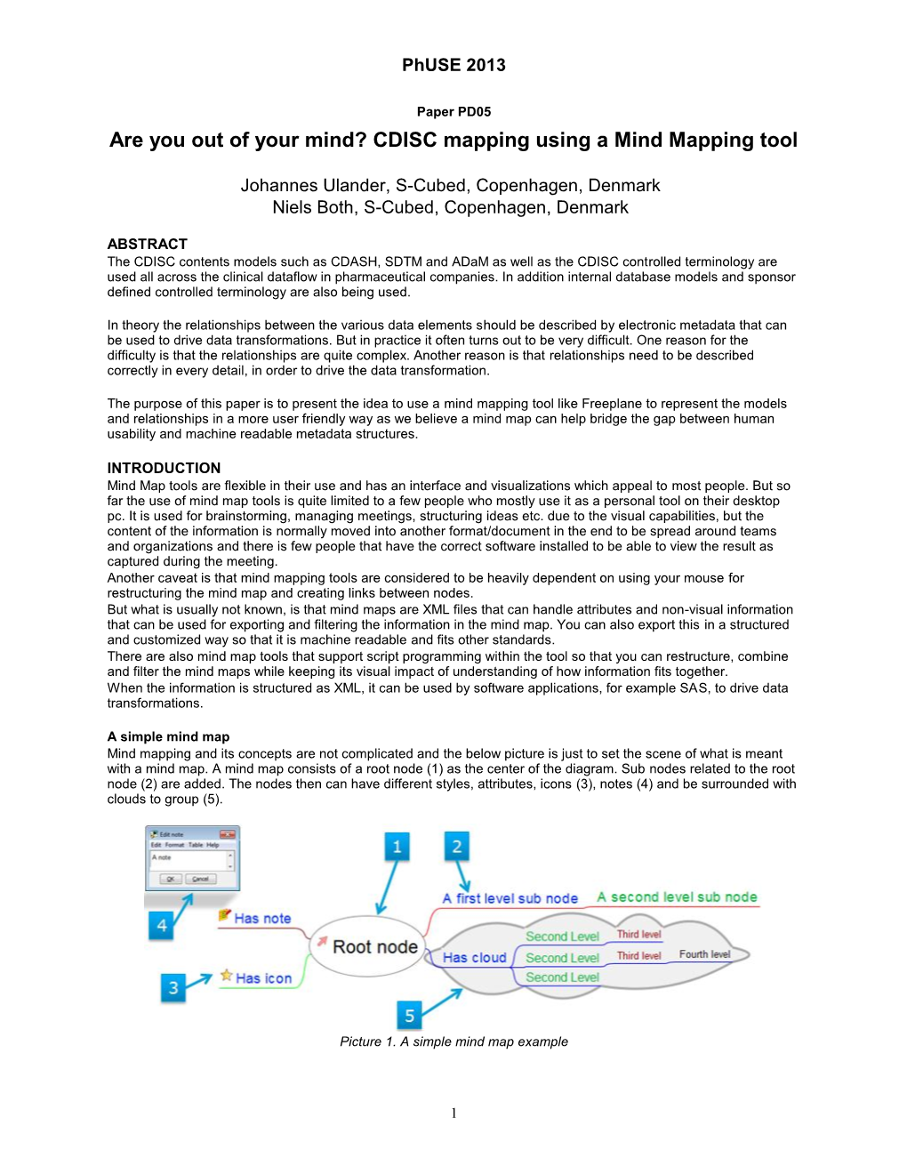 CDISC Mapping Using a Mind Mapping Tool