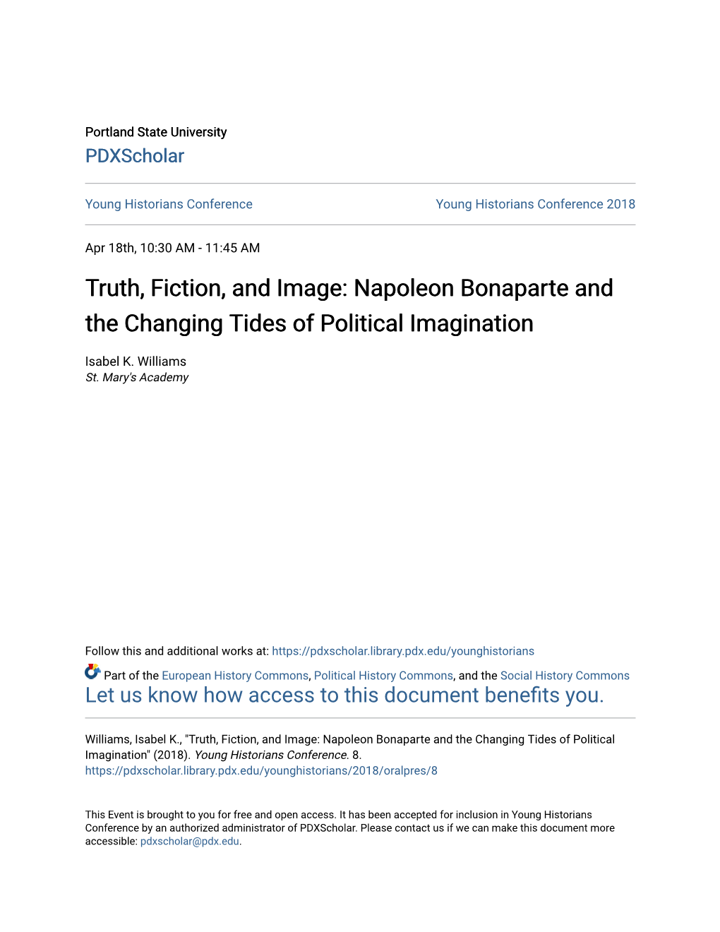 Napoleon Bonaparte and the Changing Tides of Political Imagination