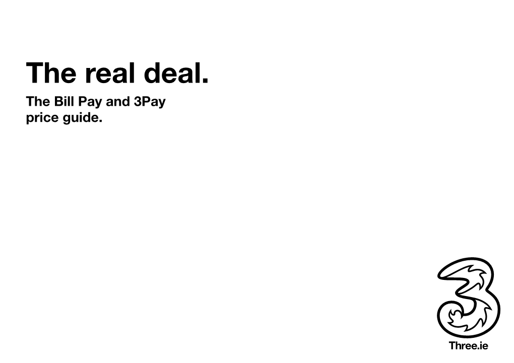 3Pay. Charges for Calls and Messages If You Charges for Calls, Fax and Messages Are Using Top-Up on a Flexifix Plan