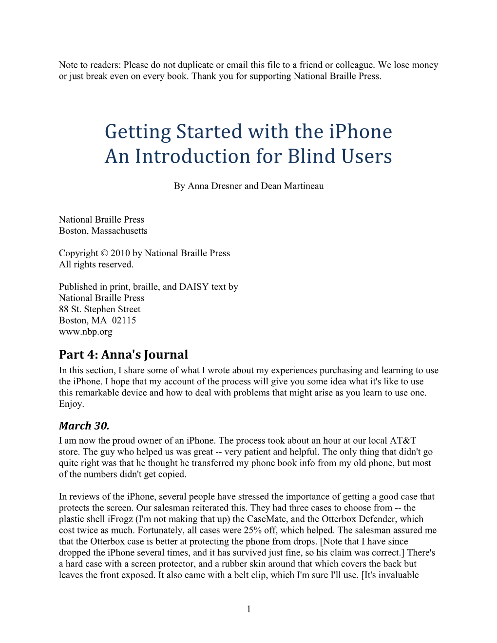 Getting Started With The Iphone