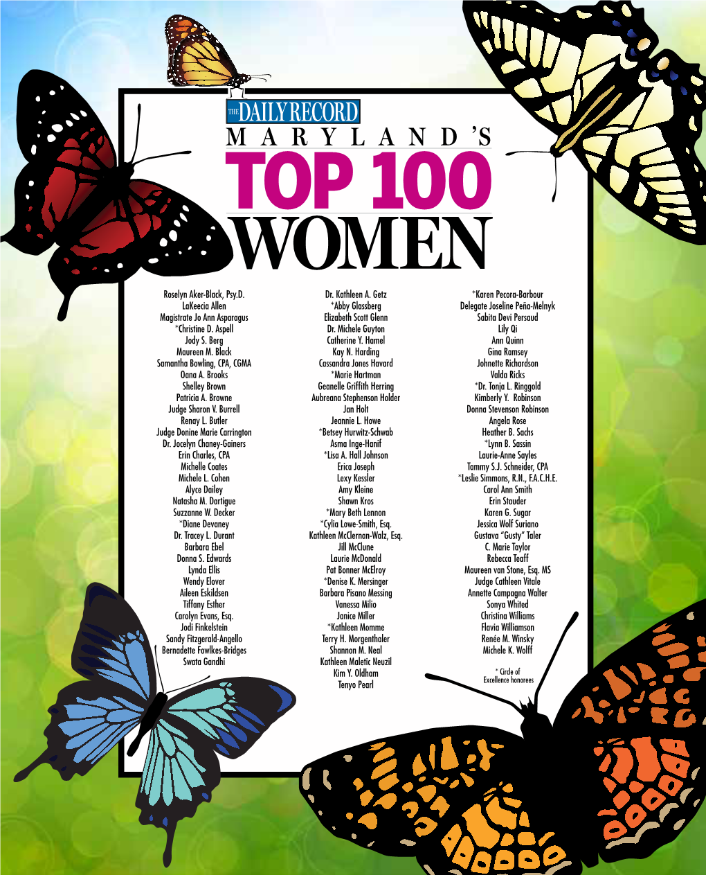 THE DAILY RECORD's MARYLAND's TOP 100 WOMEN 2018 1 Roselyn