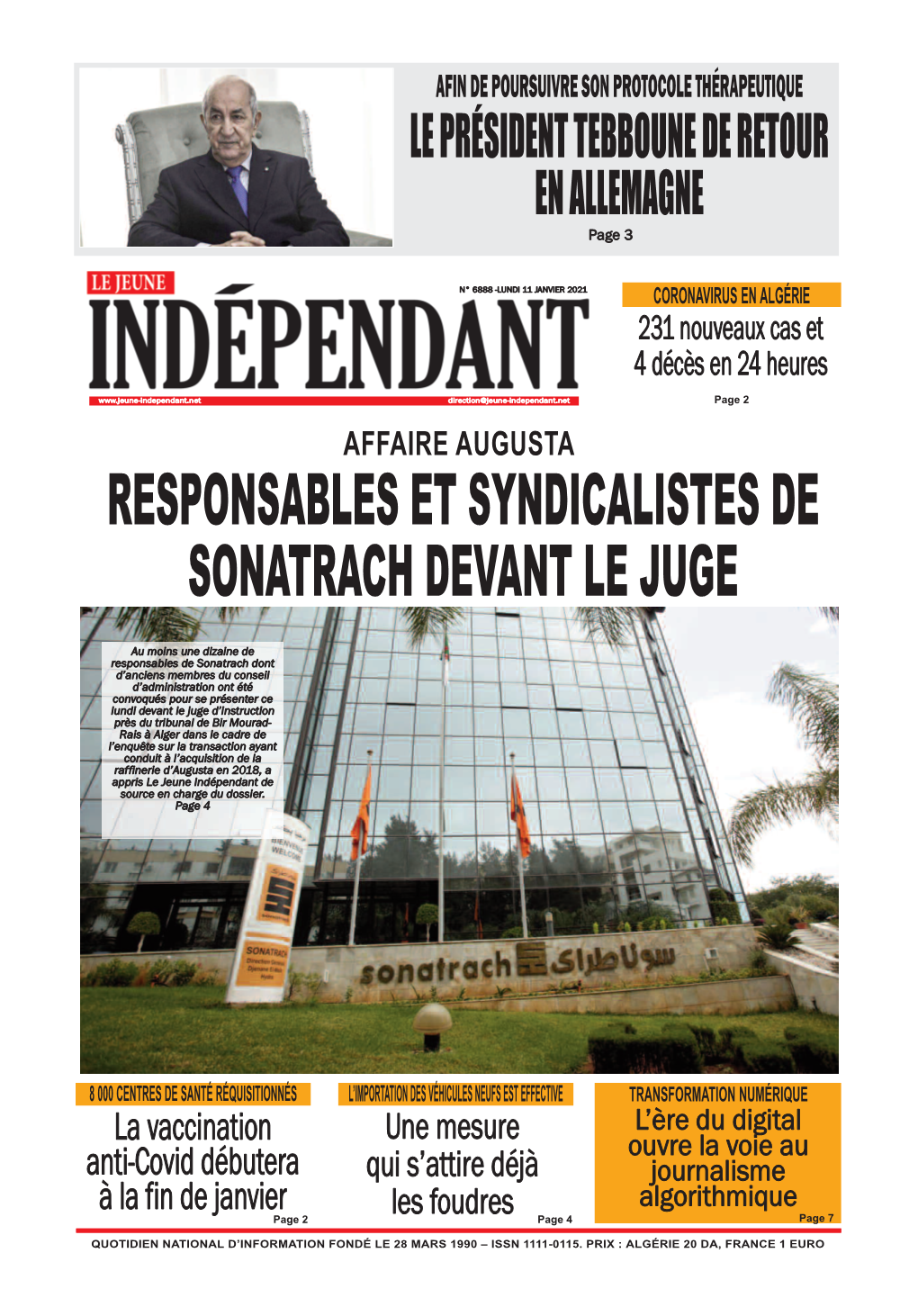 Responsables Et Syndicalistes De Sonatrach Devant Le Juge