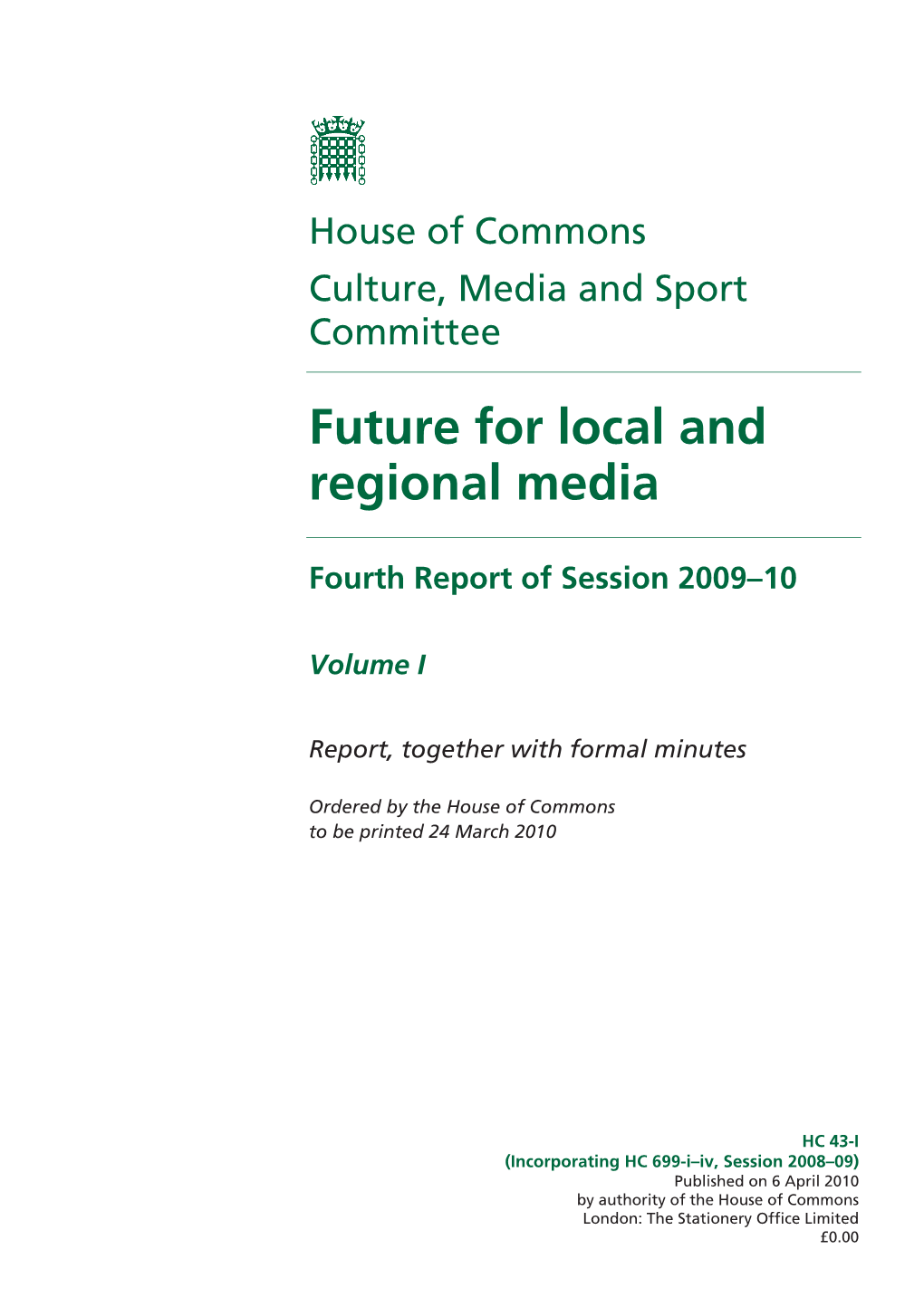 Future for Local and Regional Media