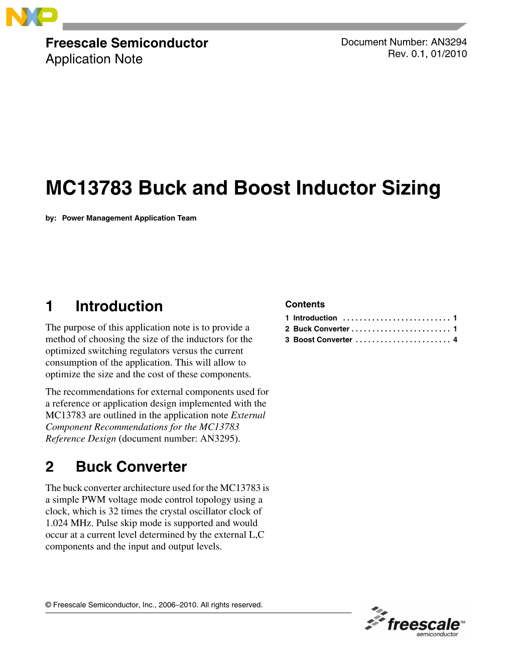 MC13783 Buck and Boost Inductor Sizing