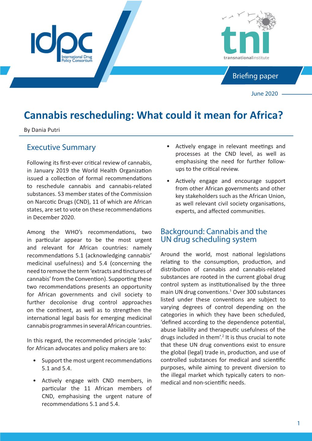 Cannabis Rescheduling: What Could It Mean for Africa? by Dania Putri